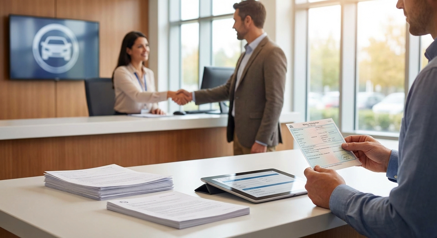 Certificat d'immatriculation ou carte grise officielle d'un véhicule