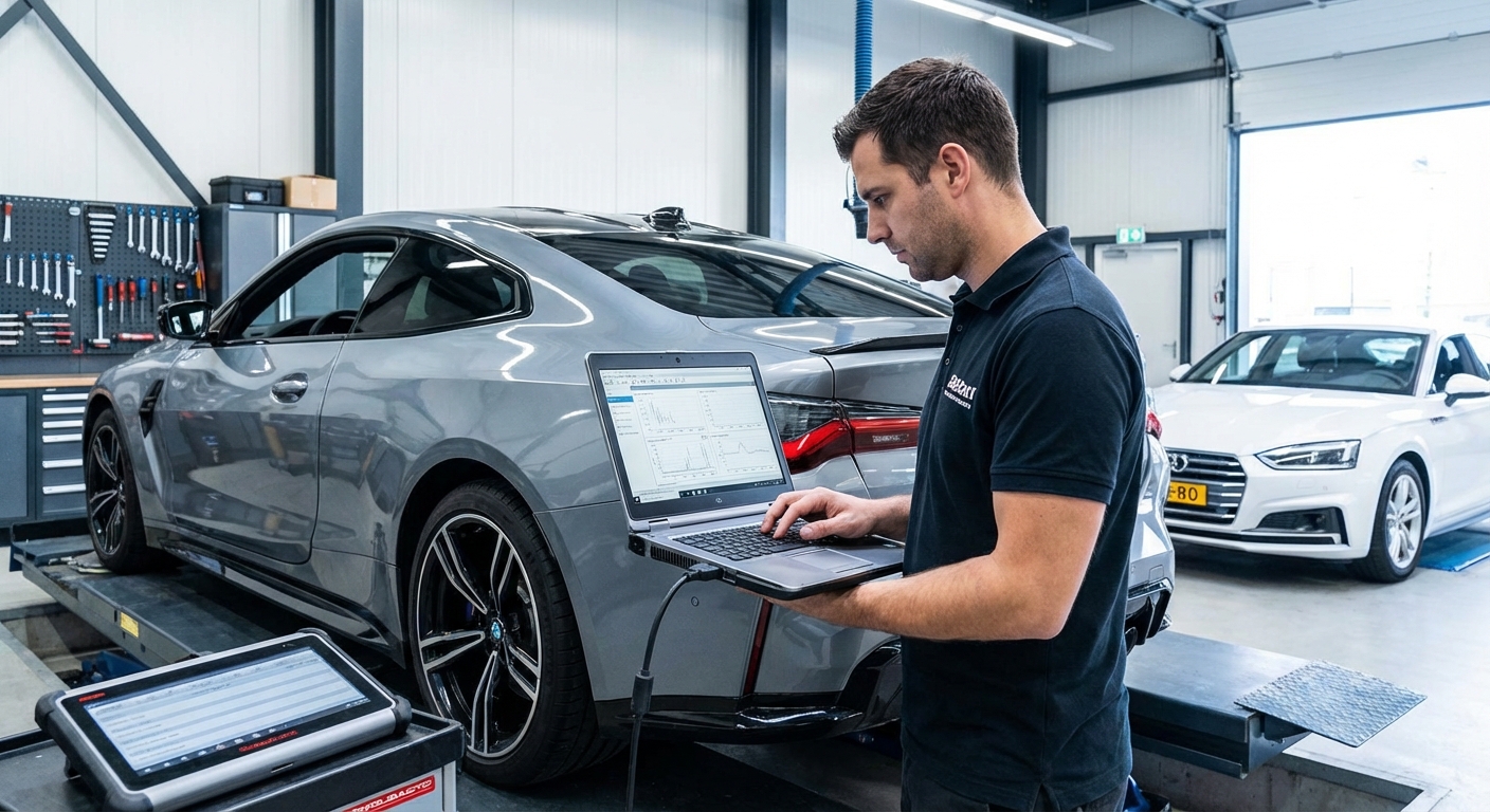 Moteur de voiture avec calculateur électronique pour reprogrammation E85