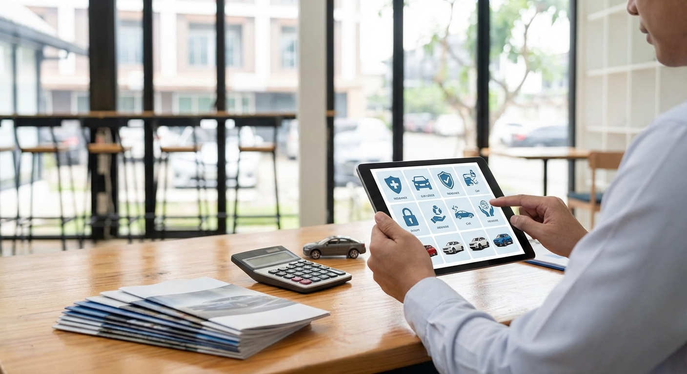 Interface de comparateur d'assurance auto en ligne pour comparer les offres