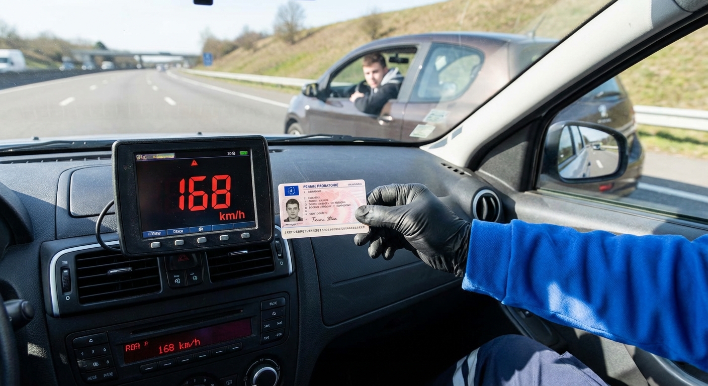 Contrôle de vitesse et sanctions pour grand excès de vitesse