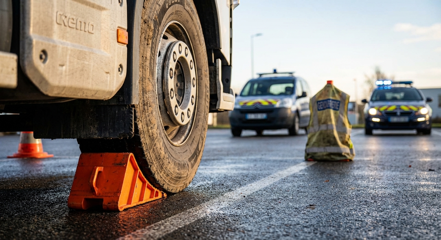 Focus sur l’importance de la cale de roues pour poids lourds !