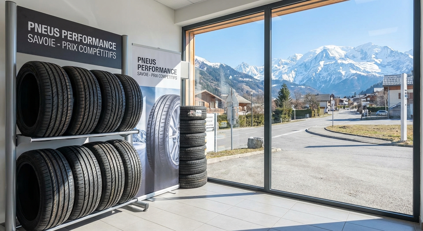 Pneus neufs de haute performance pour conditions montagneuses en Savoie