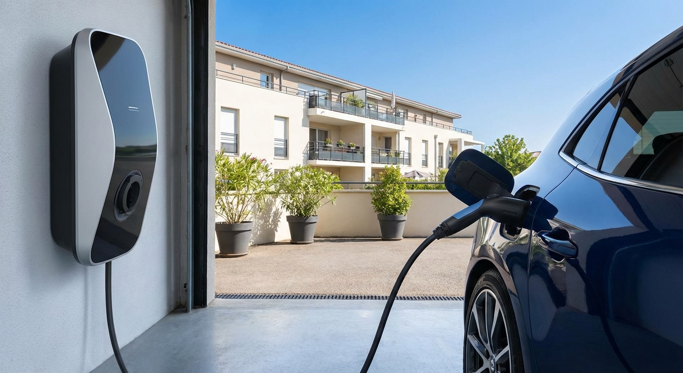 Installation de borne de recharge résidentielle pour particuliers