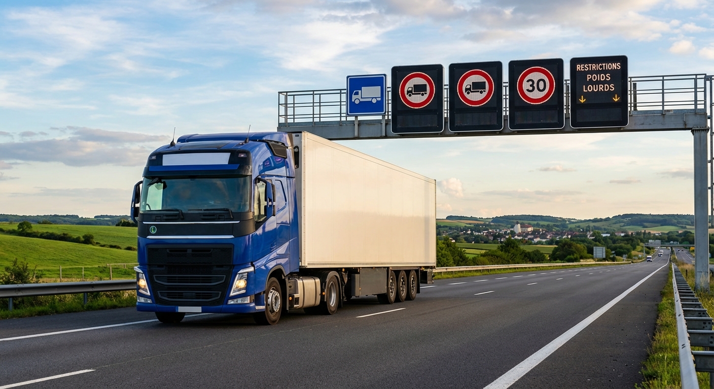 Règles de circulation et restrictions pour camions en France : tout savoir
